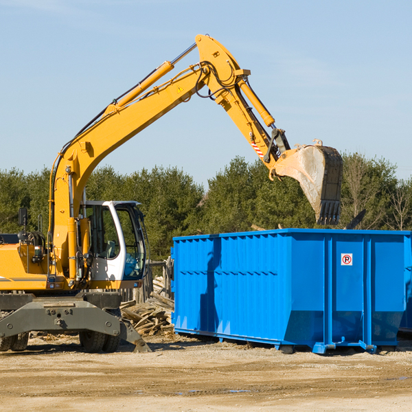 can i choose the location where the residential dumpster will be placed in Mission Viejo CA